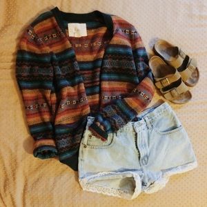 Tribal Print Cardigan (men’s originally)